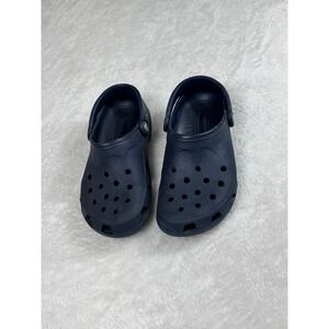 Crocs Classic Clogs‎ Comfort Slip On Navy Blue Everyday Shoes Kids 8